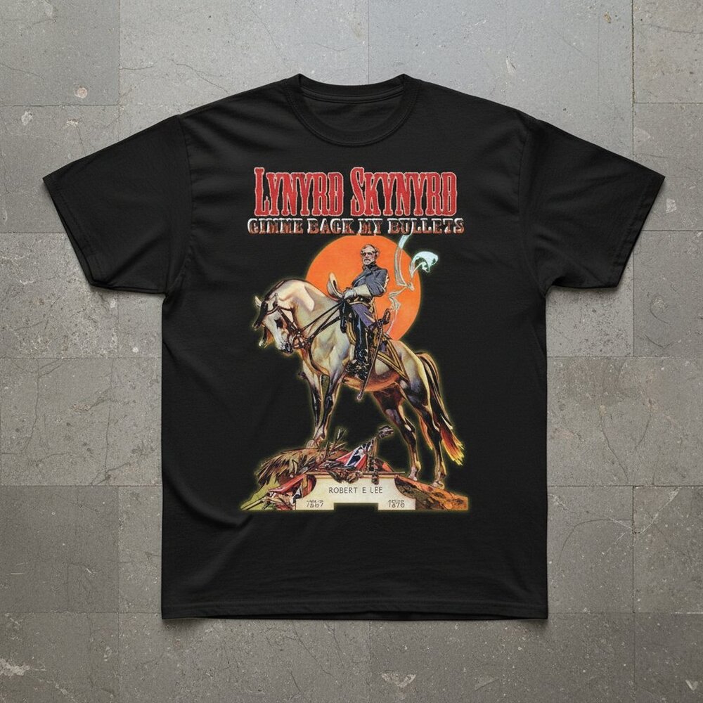 Lynyrd Skynyrd Gimme Back My Bullets Vintage Graphic Band Tee 🎸